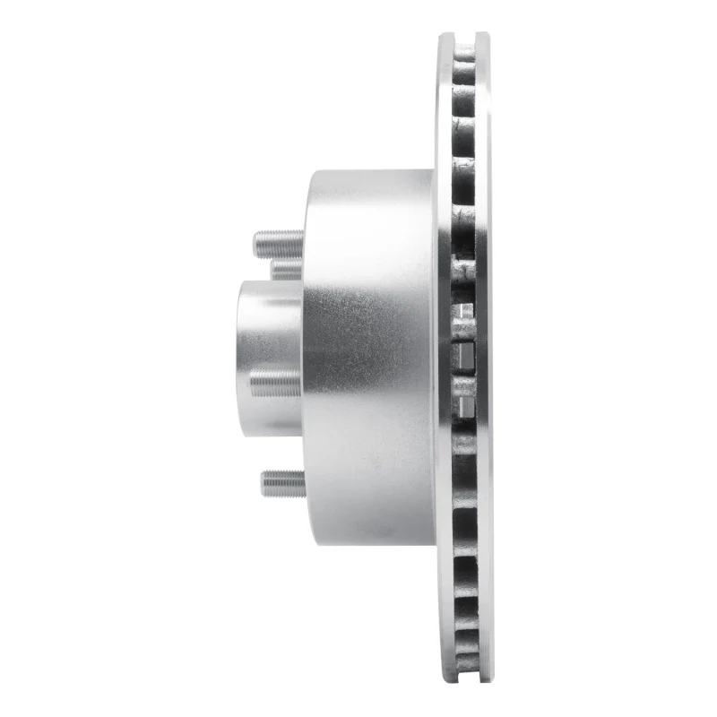 R1 1987-1990 Dodge Dakota RWD Front Left Drilled & Slotted Silver Brake Rotor - Image 2