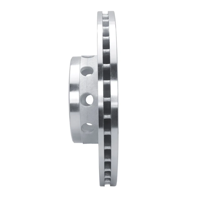 R1 1991-1993 BMW M5 Front Left Drilled & Slotted Silver Brake Rotor - Image 2