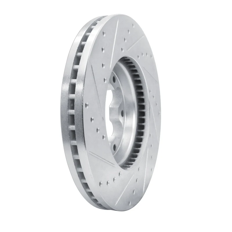 R1 20-25 Ford Transit-150 Front Left Drilled & Slotted Silver Brake Rotor - Image 5