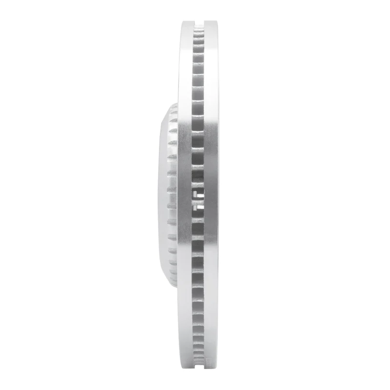 R1 20-25 Jaguar E-Pace Front Left Drilled & Slotted Silver Brake Rotor - Image 3