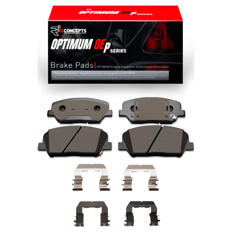 R1 2010-2016 Hyundai Genesis Coupe Front R1 Optimum OE Pads & Hardware Kit