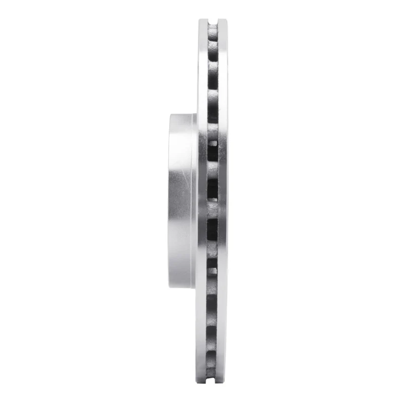 R1 2012-2019 Fiat 500 (USA/Canada) Front Left Drilled & Slotted Silver Brake Rotor - Image 4
