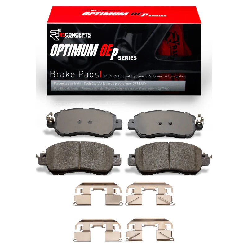 R1 2017-2025 Nissan Versa Front R1 Optimum OE Pads & Hardware Kit