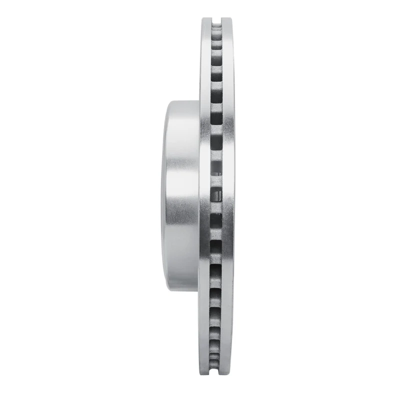 R1 2019-2025 Ram 1500 Front Left Drilled & Slotted Silver Brake Rotor - Image 4