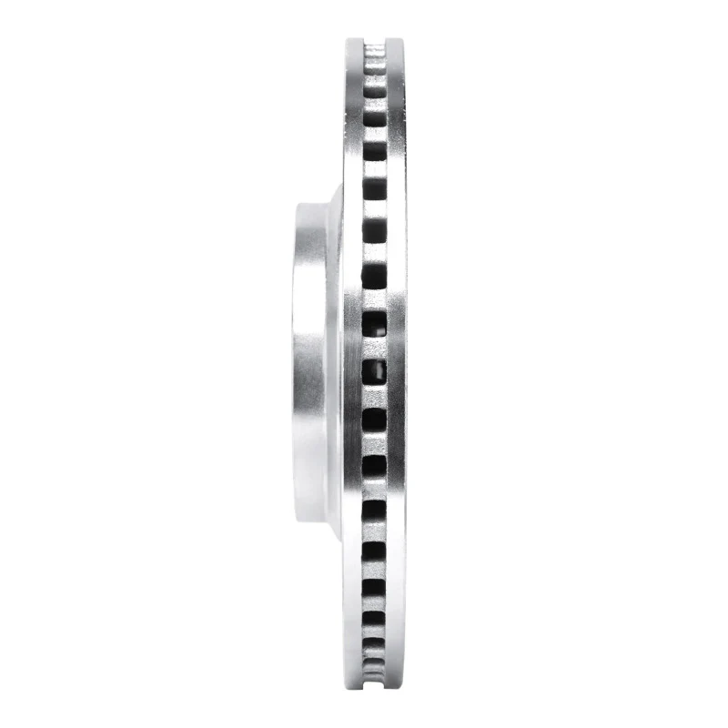 R1 21-25 Genesis GV70 Front Left Drilled & Slotted Silver Brake Rotor - Image 3