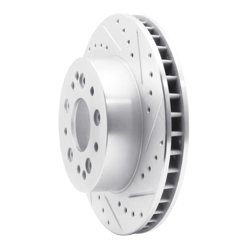 R1 63-82 Chevrolet Corvette Front/Rear Right Drilled & Slotted Silver Brake Rotor - Image 3