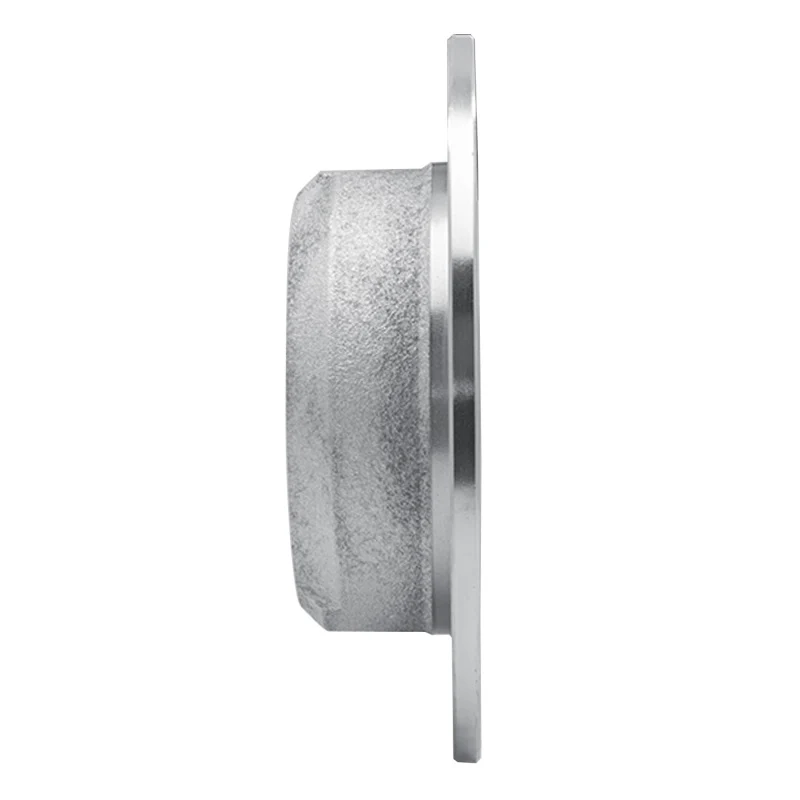 R1 64-94 Alfa Romeo Giulia Sprint Rear Left Drilled & Slotted Silver Brake Rotor - Image 3