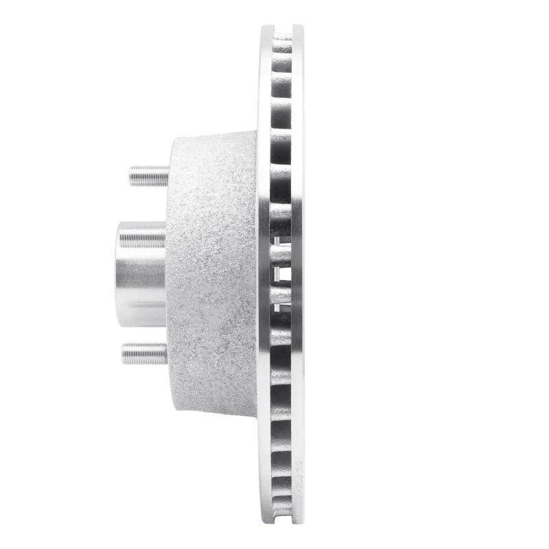 R1 68-70 Ford Falcon Front Left Drilled & Slotted Silver Brake Rotor - Image 4