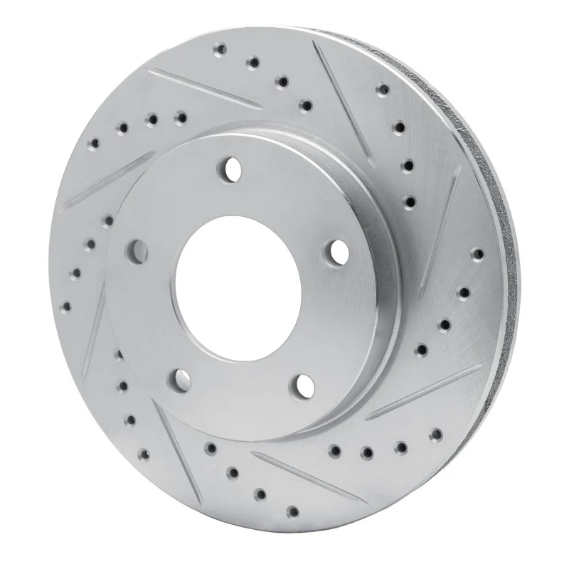 R1 69-78 Cadillac Eldorado Front Right Rear Right Drilled & Slotted Silver Brake Rotor - Image 5