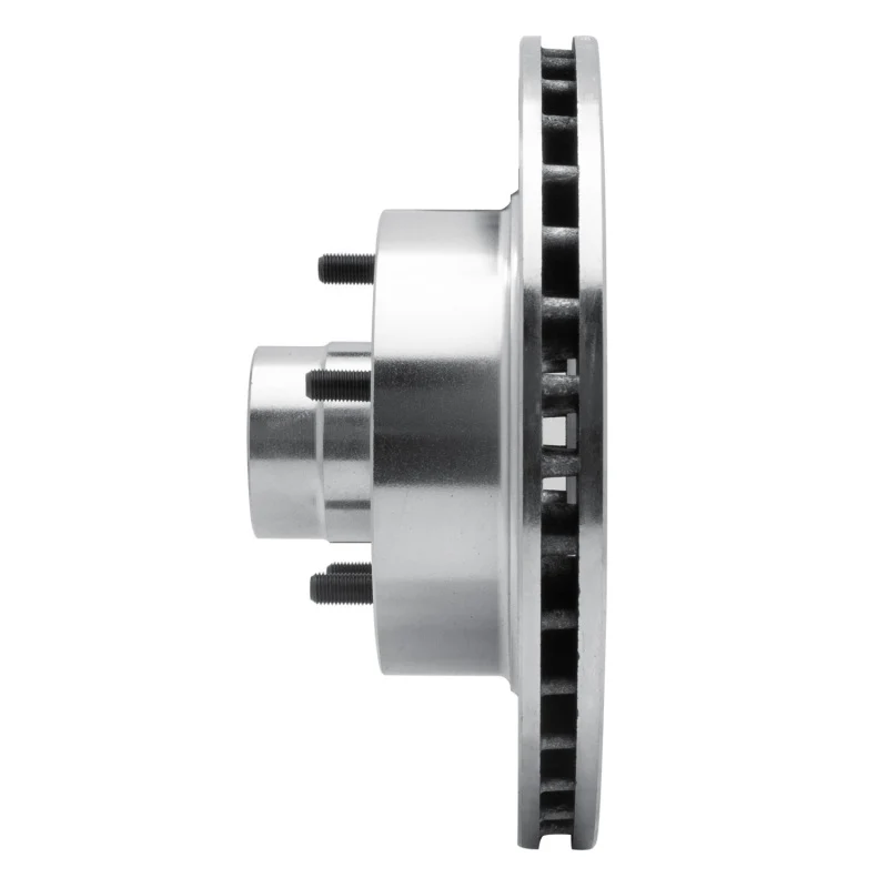 R1 70-81 Buick Skylark Front Right Drilled & Slotted Silver Brake Rotor - Image 2