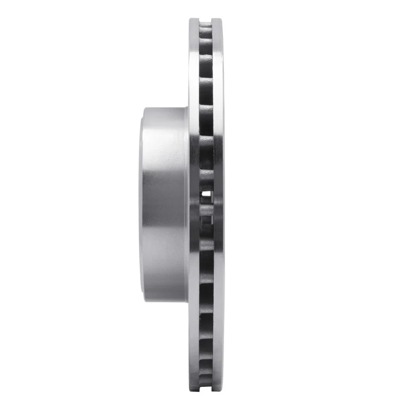 R1 71-97 Jaguar XJS Front Right Drilled & Slotted Silver Brake Rotor - Image 3
