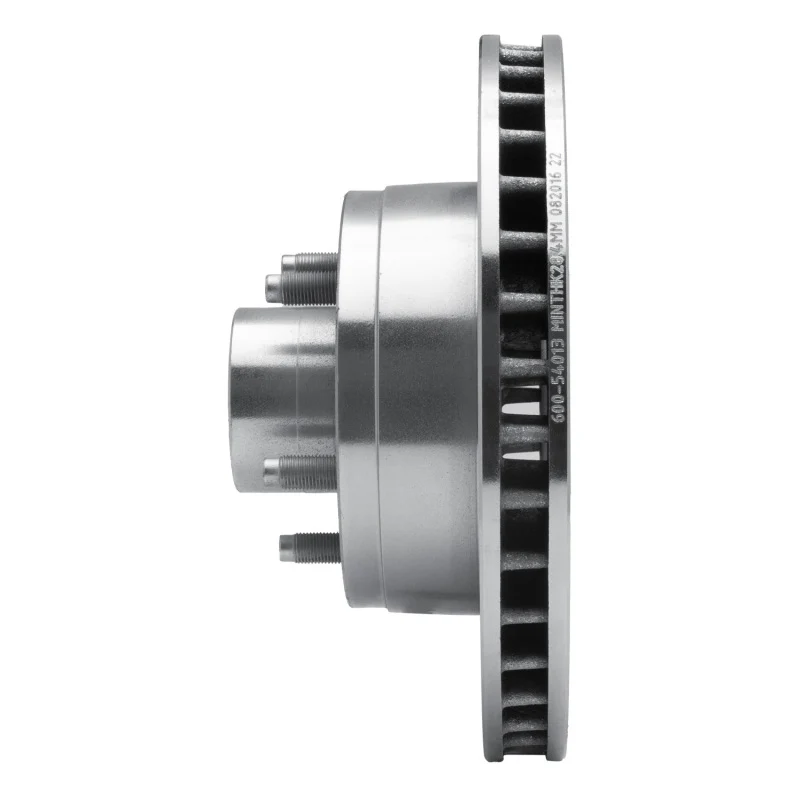 R1 74-79 Ford Gran Torino Front Left Drilled & Slotted Silver Brake Rotor - Image 5