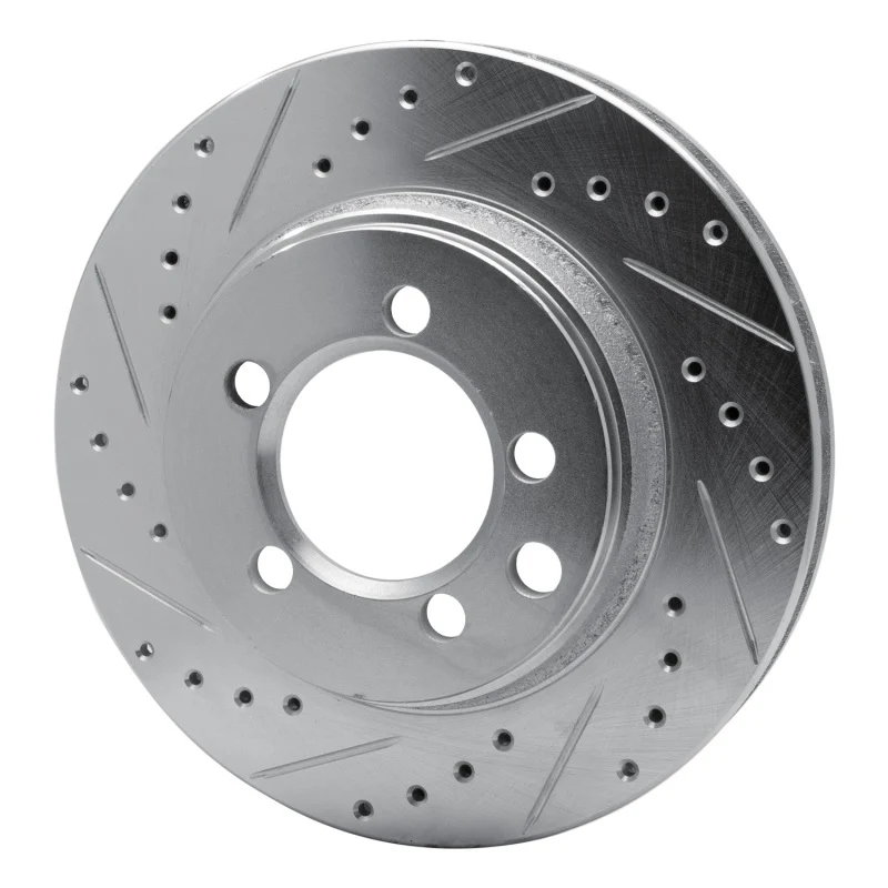 R1 74-81 Dodge Ramcharger 4WD Front Left Drilled & Slotted Silver Brake Rotor - Image 4