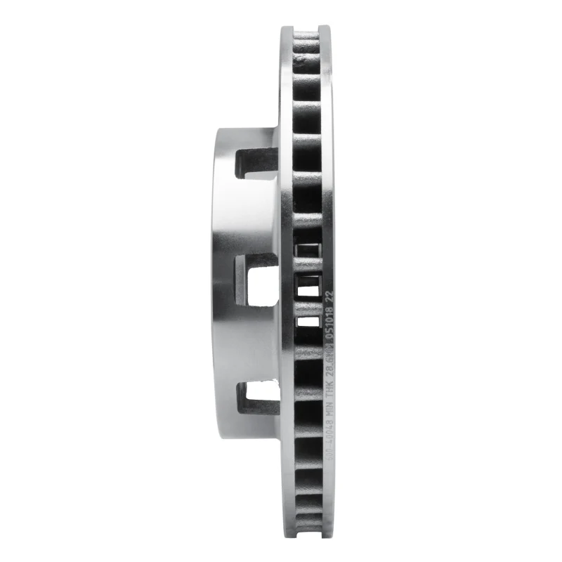 R1 75-93 Dodge W200 Front Right Drilled & Slotted Silver Brake Rotor - Image 3