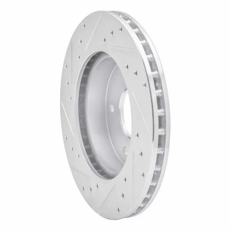 R1 78-81 Pontiac Firebird Rear Right Drilled & Slotted Silver Brake Rotor - Image 3