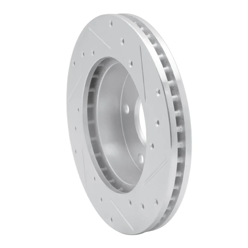 R1 82-88 Chevrolet Camaro Rear Left Drilled & Slotted Silver Brake Rotor - Image 2