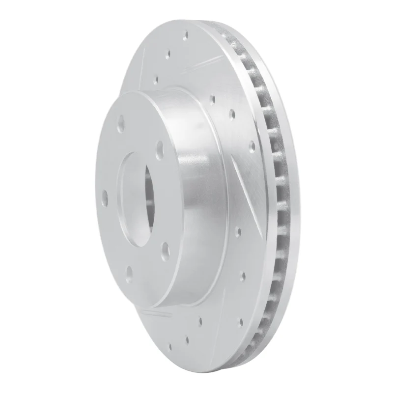 R1 82-88 Chevrolet Camaro Rear Left Drilled & Slotted Silver Brake Rotor - Image 4
