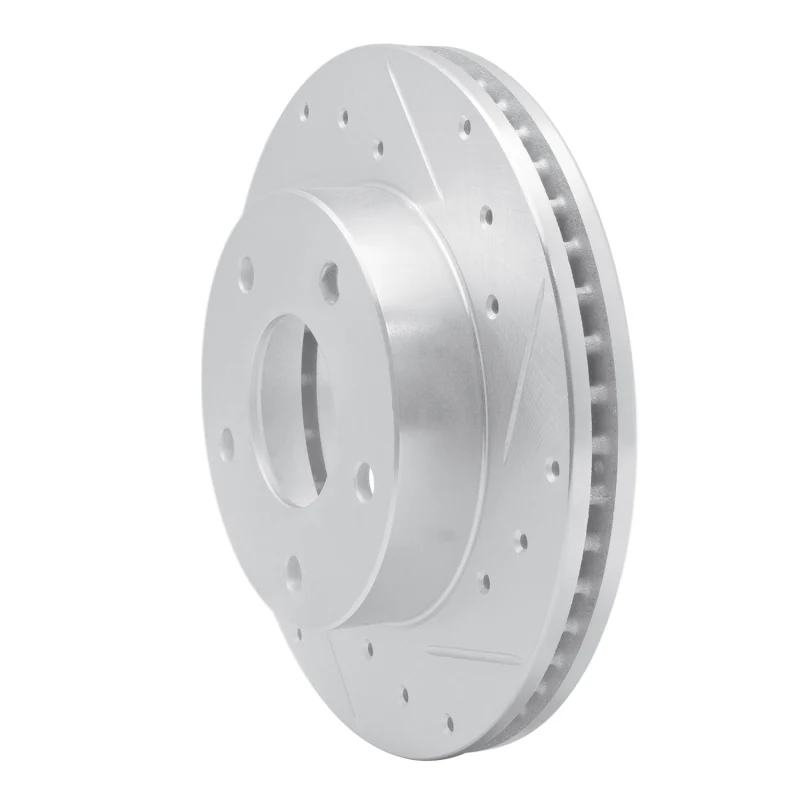 R1 82-88 Chevrolet Camaro Rear Right Drilled & Slotted Silver Brake Rotor - Image 2