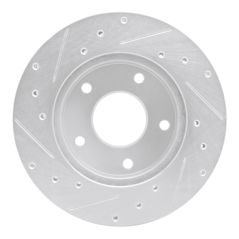 R1 82-88 Chevrolet Camaro Rear Right Drilled & Slotted Silver Brake Rotor - Image 5