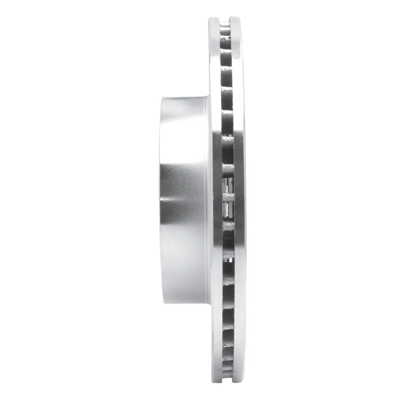 R1 82-90 Volvo 760 Series Front Right Drilled & Slotted Silver Brake Rotor - Image 4