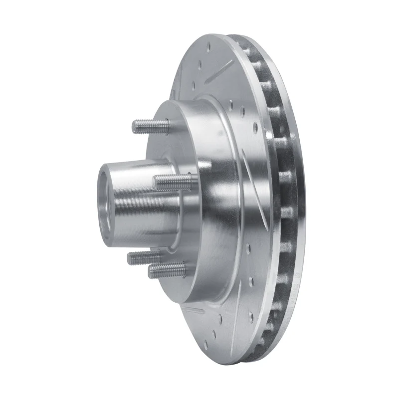 R1 82-95 Buick Regal Front Left Drilled & Slotted Silver Brake Rotor - Image 2