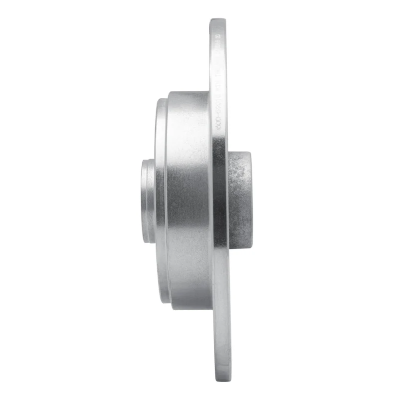 R1 84-87 Honda Prelude Rear Left Drilled & Slotted Silver Brake Rotor - Image 3