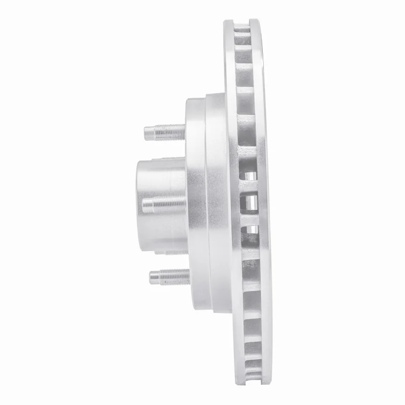 R1 84-87 Lincoln CONTINENTAL Front Right Drilled & Slotted Silver Brake Rotor - Image 3