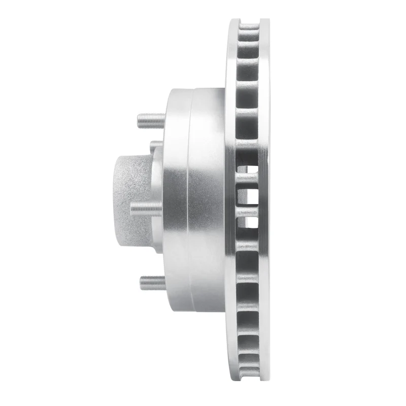 R1 85-97 Dodge B200 / B200 Van / B250 Front Left Drilled & Slotted Silver Brake Rotor - Image 4