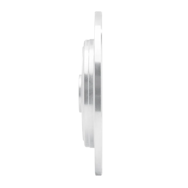 R1 86-89 Acura Integra Rear Right Drilled & Slotted Silver Brake Rotor - Image 4