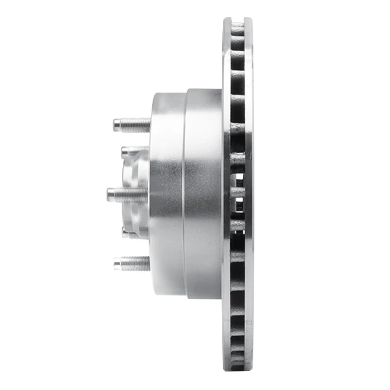 R1 86-92 Jeep COMANCHE Front Left Drilled & Slotted Silver Brake Rotor - Image 2