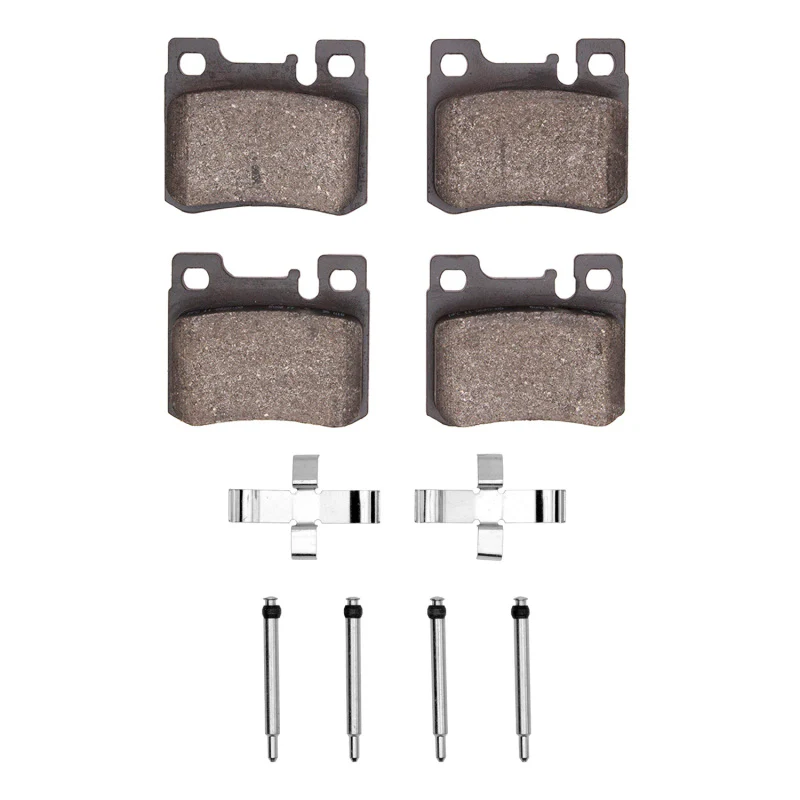 R1 86-95 Mercedes-Benz C280 Rear Euro Ceramic Brake Pads and Hardware Kit
