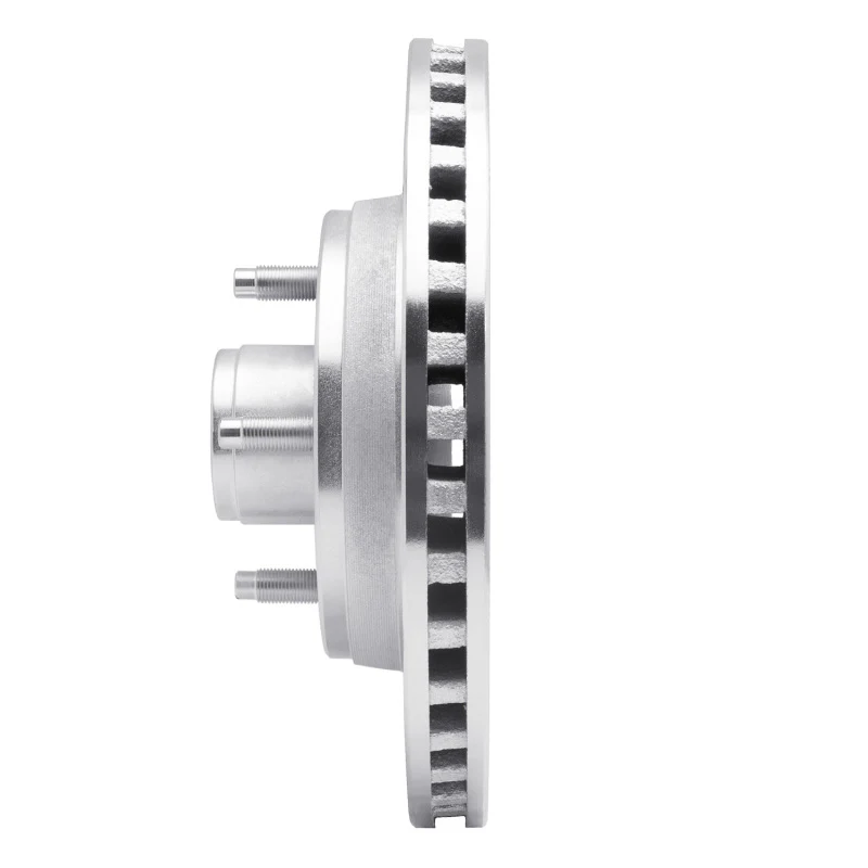 R1 87-88 Ford Thunderbird Front Right Drilled & Slotted Silver Brake Rotor - Image 5