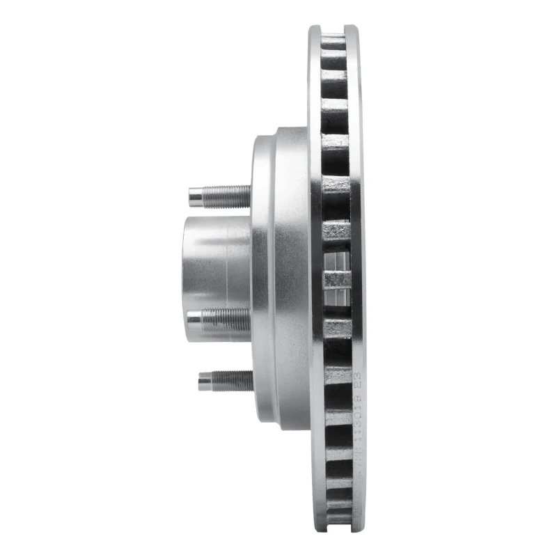 R1 87-92 Lincoln Mark VII Front Left Drilled & Slotted Silver Brake Rotor - Image 4