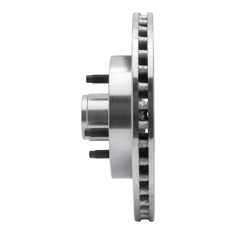R1 87-93 Ford Mustang Front Left Drilled & Slotted Silver Brake Rotor - Image 5