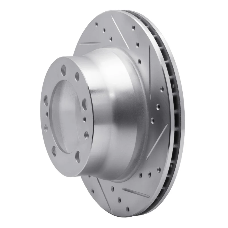 R1 87-97 Porsche 944 Turbo Rear Right Drilled & Slotted Silver Brake Rotor - Image 4