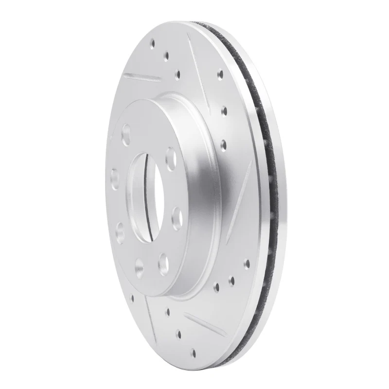 R1 88-20 Chevrolet CHEVY (Mexico) Front Right Drilled & Slotted Silver Brake Rotor - Image 5