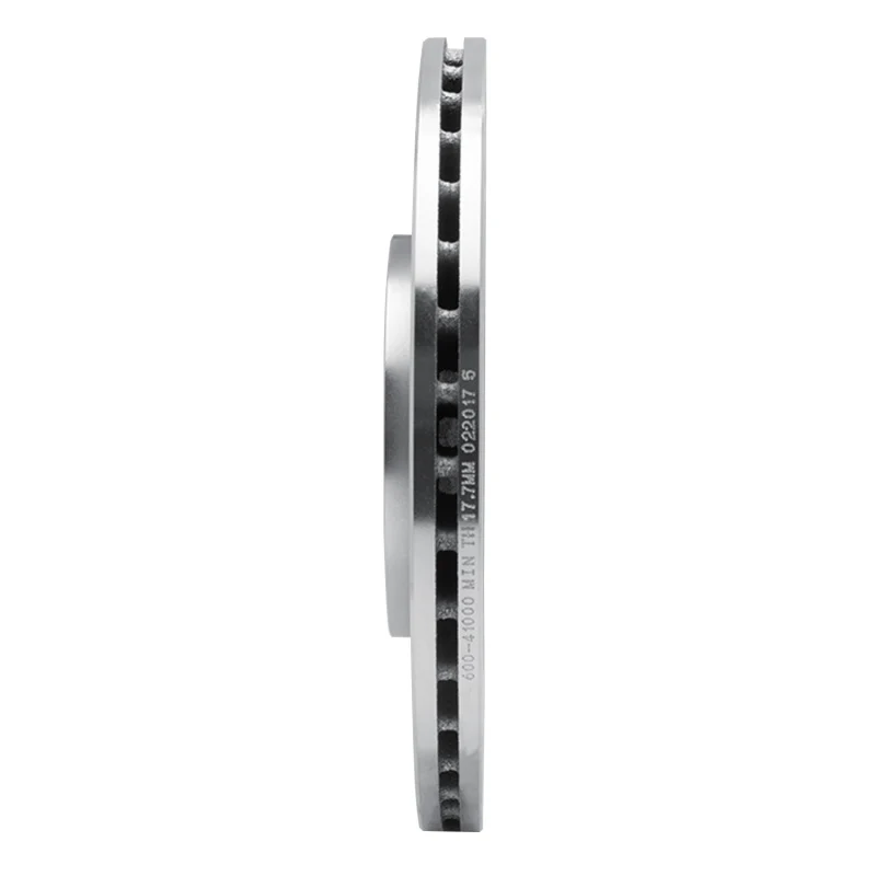 R1 88-89 Eagle Medallion Front Left Drilled & Slotted Silver Brake Rotor - Image 5