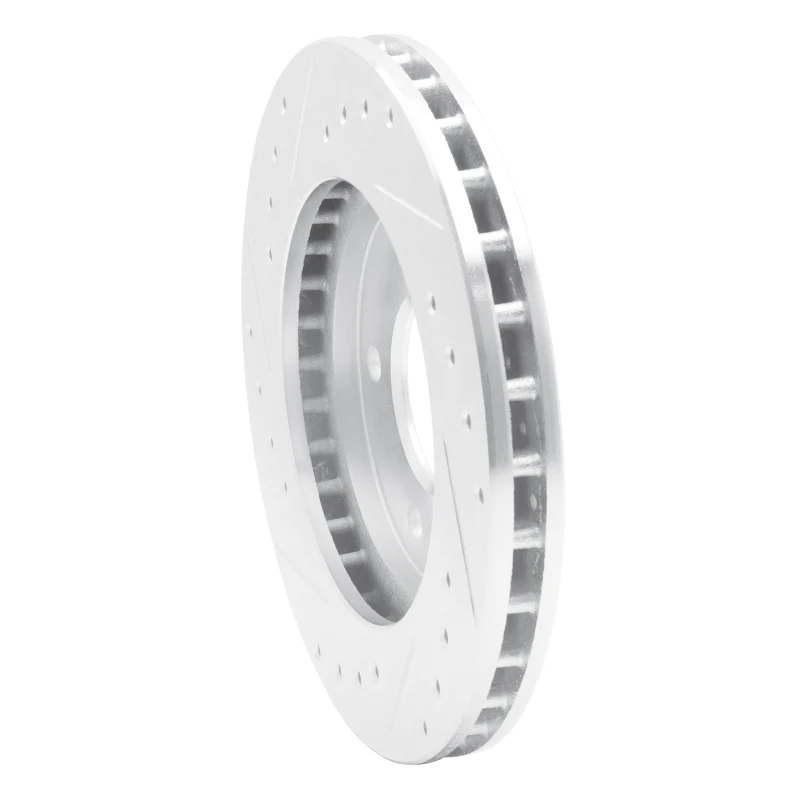 R1 88-96 Buick Regal Front Right Drilled & Slotted Silver Brake Rotor - Image 5