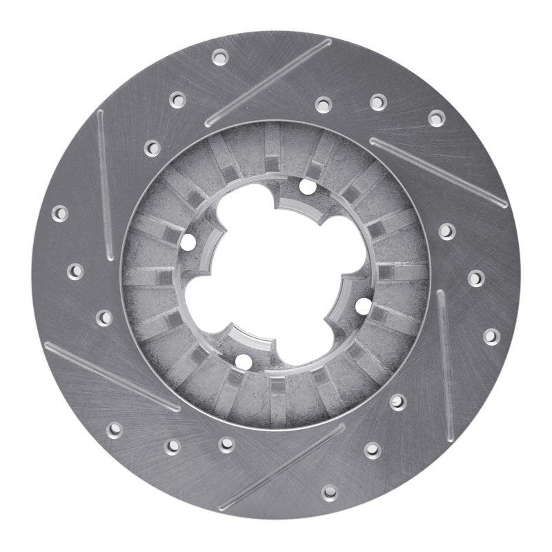 R1 89-94 Subaru Justy Front Right Drilled & Slotted Silver Brake Rotor - Image 5