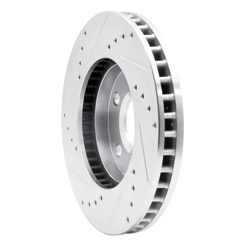 R1 90-97 Buick Riviera Front Right Drilled & Slotted Silver Brake Rotor - Image 3