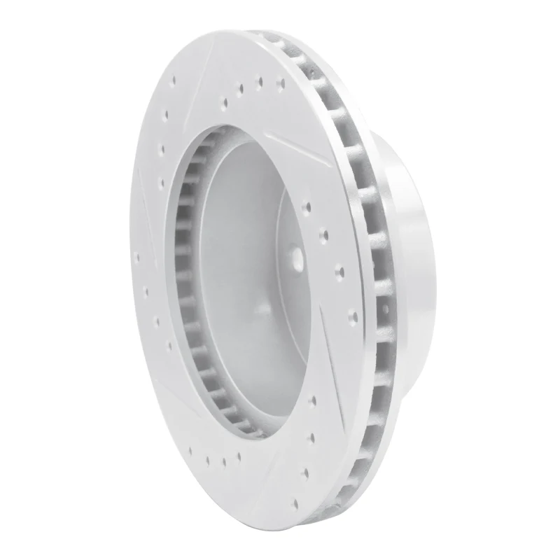 R1 91-94 Ford Crown Victoria Front Right Drilled & Slotted Silver Brake Rotor - Image 5