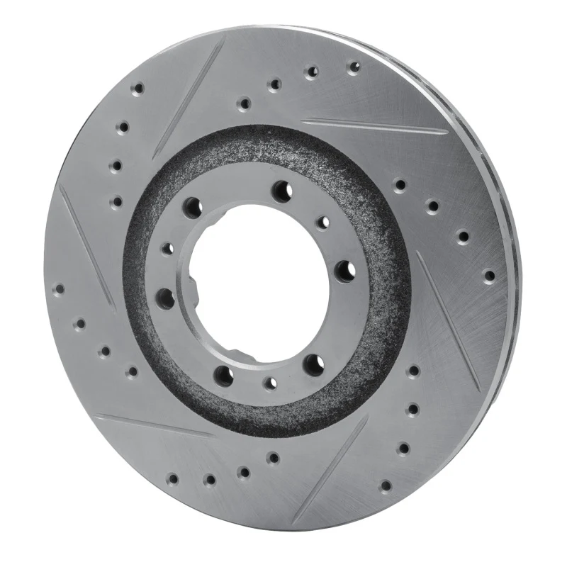 R1 92-02 Acura SLX Front Left Drilled & Slotted Silver Brake Rotor - Image 4
