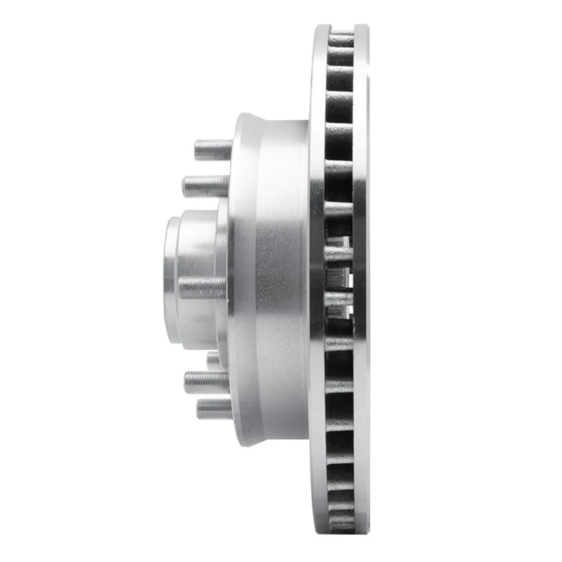 R1 92-02 Chevrolet Suburban 2500 Front Left Drilled & Slotted Silver Brake Rotor - Image 4