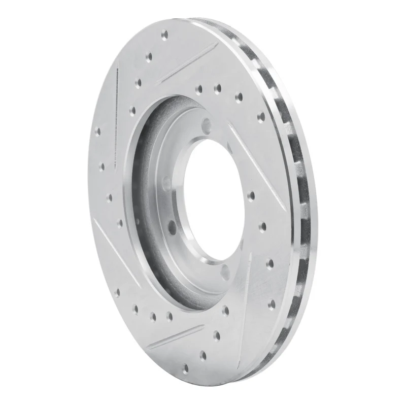 R1 92-04 Hummer H1 Rear Right Front Right Drilled & Slotted Silver Brake Rotor - Image 4