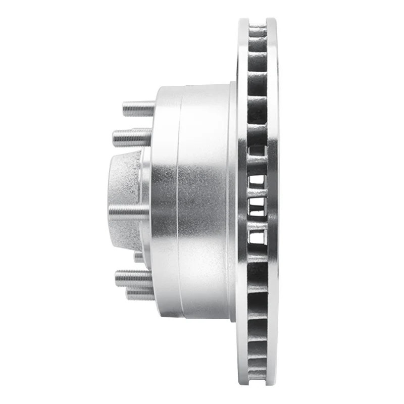R1 92-94 Ford E-350 Econoline Club Wagon Front Left Drilled & Slotted Silver Brake Rotor - Image 5