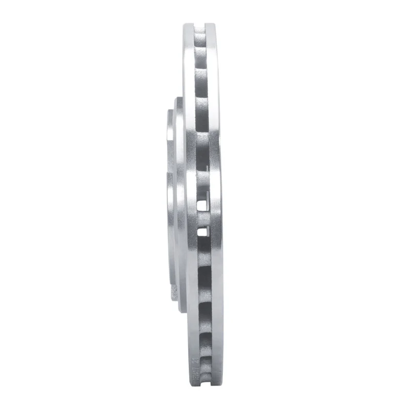 R1 92-98 Hyundai TIBURON Front Left Drilled & Slotted Silver Brake Rotor - Image 4