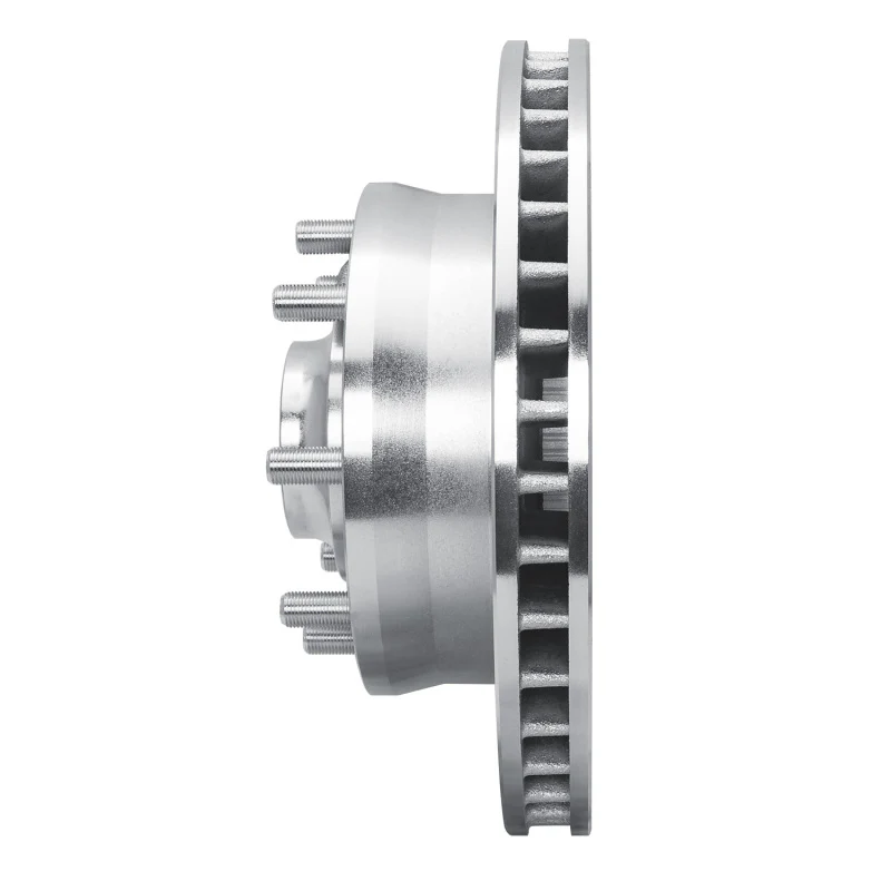 R1 93-95 Chevrolet G30 Front Left Drilled & Slotted Silver Brake Rotor - Image 2