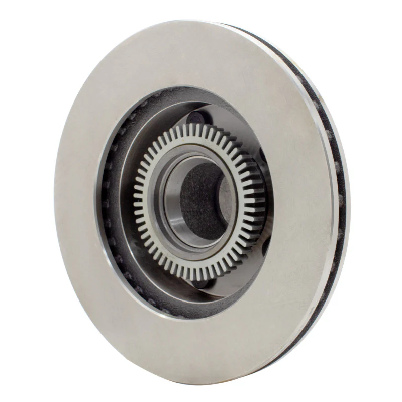 R1 94-95 Ford BRONCO Front Left Drilled & Slotted Silver Brake Rotor - Image 4