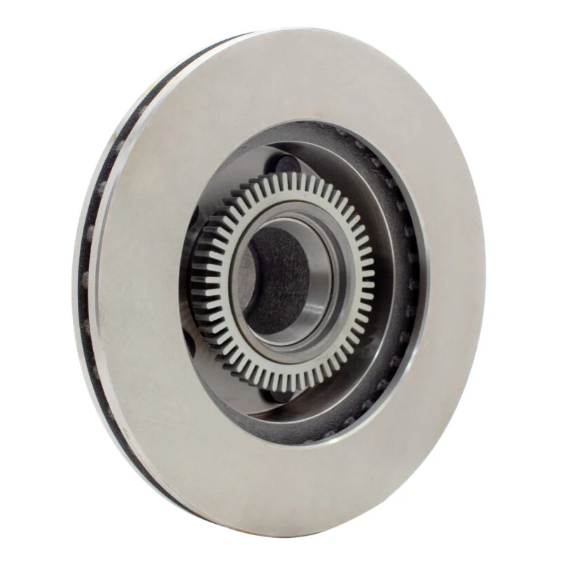 R1 94-95 Ford BRONCO Front Right Drilled & Slotted Silver Brake Rotor - Image 4
