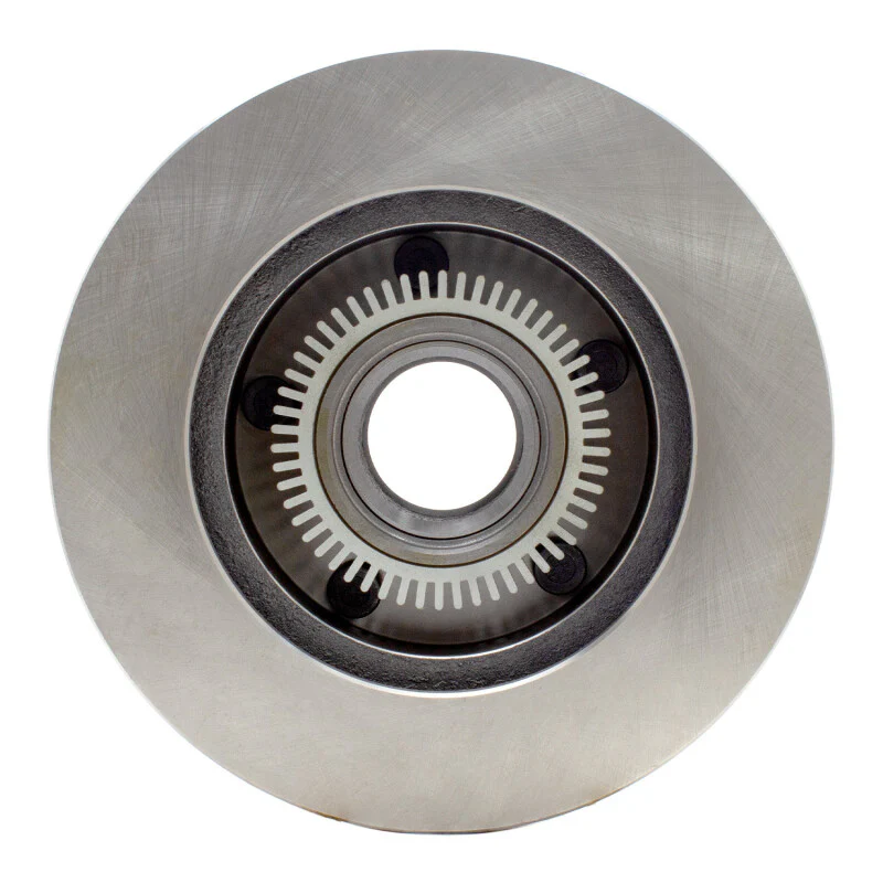 R1 94-95 Ford BRONCO Front Right Drilled & Slotted Silver Brake Rotor - Image 5